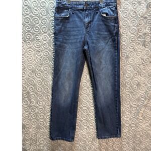 Cat & Jack‎ Boys Straight Leg Jeans Dark Wash Stretch Size 14